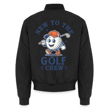 Golf Crew Baby - Unisex Bomberjacke - Schwarz - Hinten - AI Model Male 185 light (185cm)