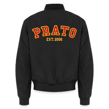 Prato Est. 2006 – Geburtstag - Unisex Bomberjacke - Schwarz - Hinten - AI Model Male 185 light (185cm)