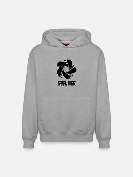 Spiral Tribe - Relaxed Unisex Organic Hoodie – by SPREAD - heather grey