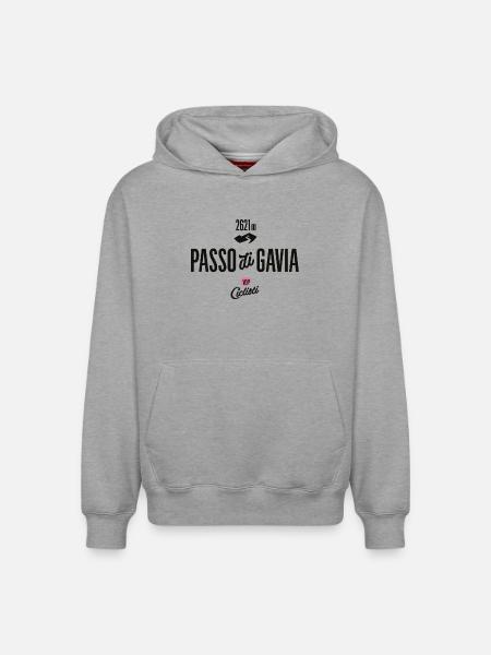 Gavia Pass - Relaxed Unisex Organic Hoodie – von SPREAD - Grau meliert