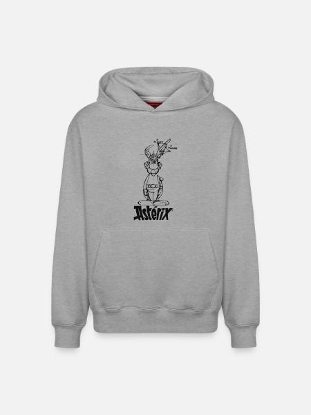 Asterix & Obelix - Asterix model - Relaxed Unisex Organic Hoodie – by SPREAD - heather grey