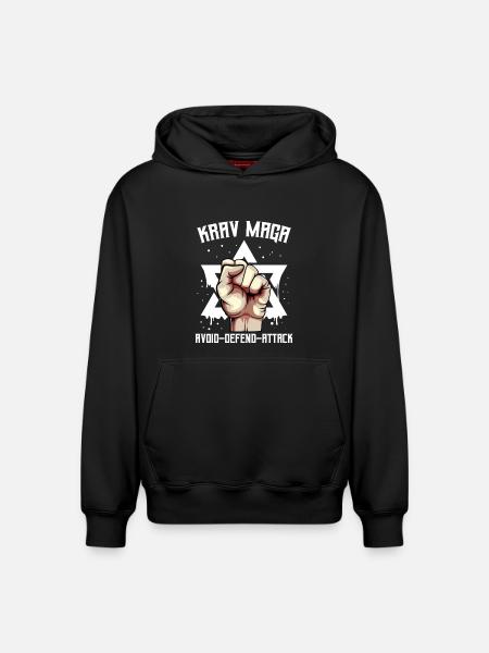 Krav Maga - Relaxed Unisex Organic Hoodie – by SPREAD - black
