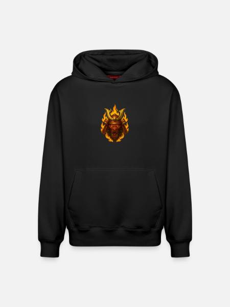 EMBER RONIN - Relaxed Unisex Organic Hoodie – by SPREAD - black