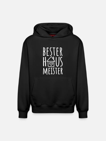 Bester Hausmeister - Relaxed Unisex Organic Hoodie – von SPREAD - Schwarz