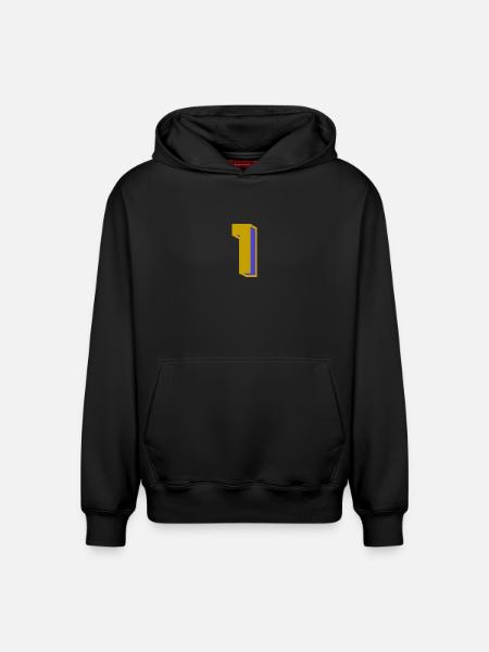 1 - Sweat à capuche unisexe décontracté en coton biologique – de SPREAD - noir