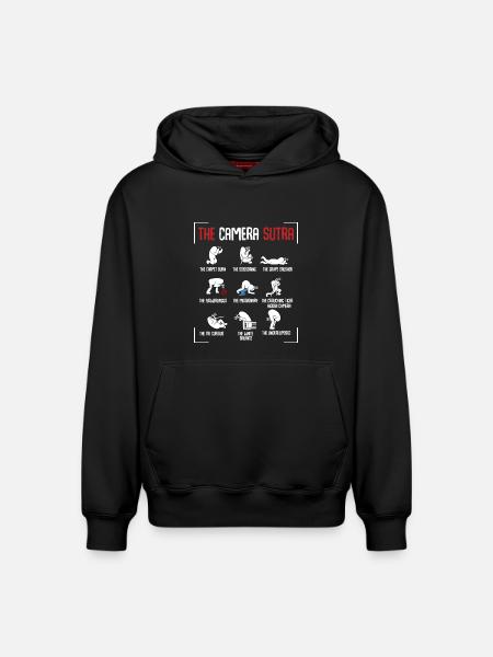 photographer - Relaxed Unisex Organic Hoodie – by SPREAD - black