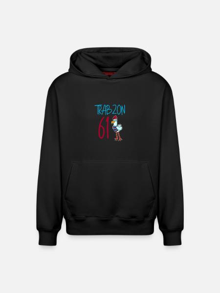 Trabzon 61 Turkey city - Relaxed Unisex Organic Hoodie – by SPREAD - black