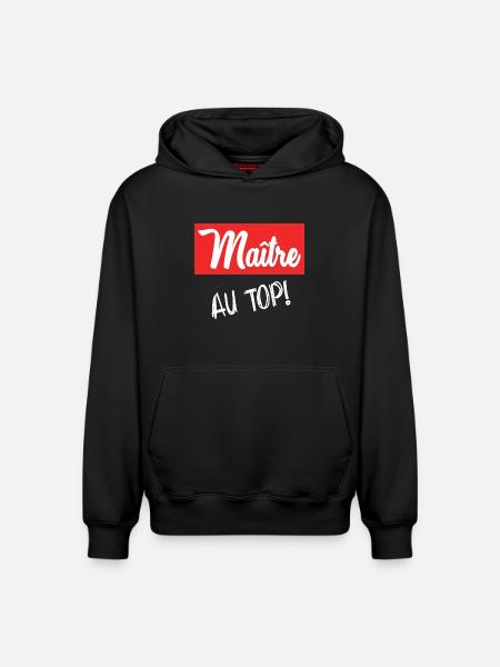 MASTER - Relaxed Unisex Organic Hoodie – by SPREAD - black