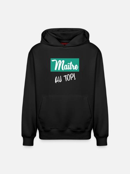 MASTER. MASTER - Relaxed Unisex Organic Hoodie – by SPREAD - black