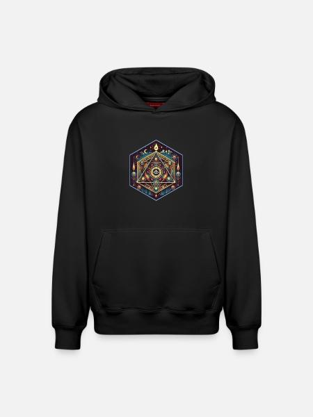 Orgone Energy Logo - Relaxed Unisex Organic Hoodie – by SPREAD - black