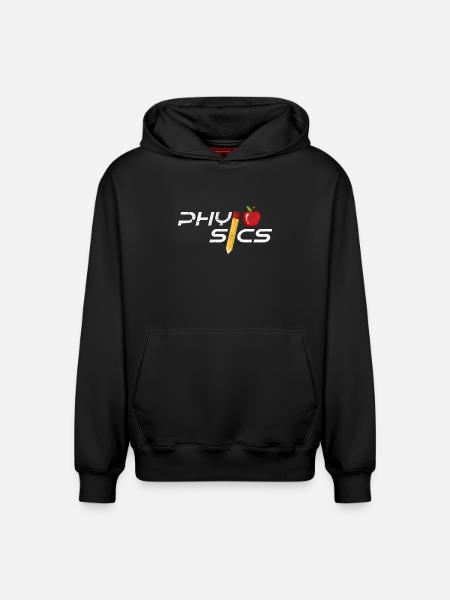 physicist - Relaxed Unisex Organic Hoodie – by SPREAD - black