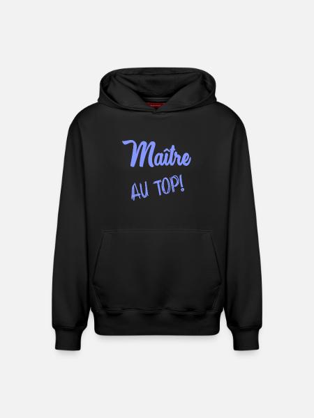 MASTER - Relaxed Unisex Organic Hoodie – by SPREAD - black