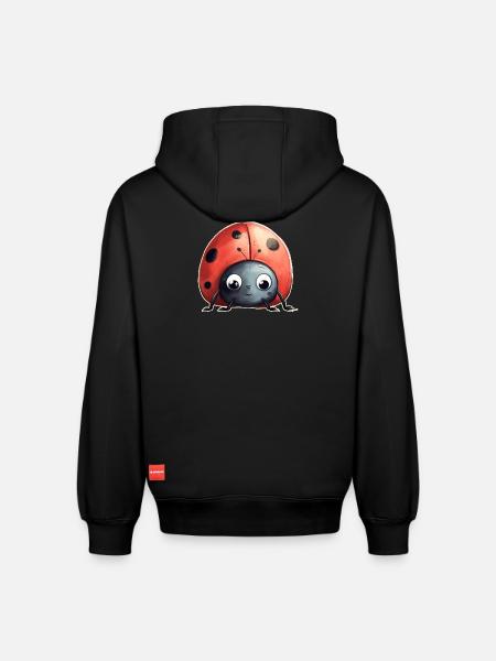 Marienkäfer - Relaxed Unisex Organic Hoodie – von SPREAD - Schwarz