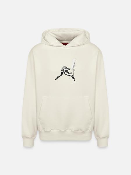 strummer-spread - Sweat à capuche unisexe décontracté en coton biologique – de SPREAD - blanc cassé
