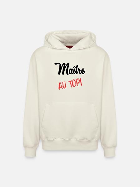 MASTER. MASTER - Relaxed Unisex Organic Hoodie – by SPREAD - off white