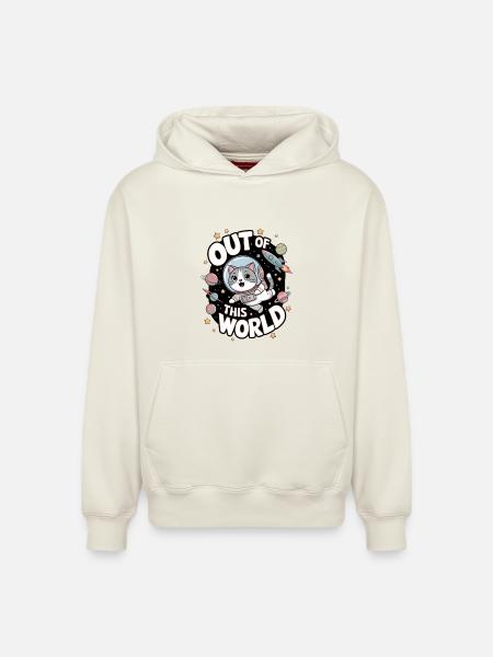 Out Of This World - Relaxed Unisex Organic Hoodie – by SPREAD - off white