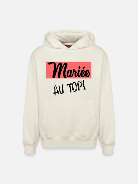 WEDDING. BRIDE-TO-BE - Relaxed Unisex Organic Hoodie – by SPREAD - off white
