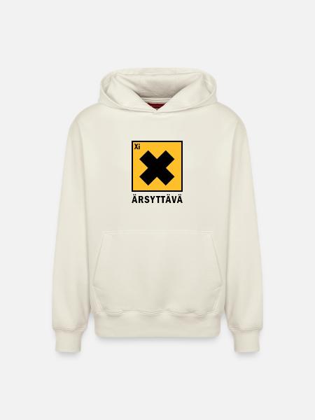 irritating - Relaxed Unisex Organic Hoodie – by SPREAD - off white