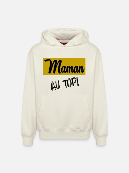 GRANNY. MOTHER'S DAY - Relaxed Unisex Organic Hoodie – by SPREAD - off white