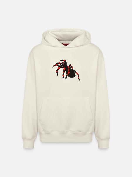 spinnen - Relaxed Unisex Organic Hoodie – von SPREAD - Naturweiß