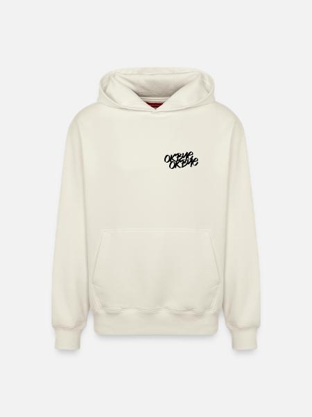 OKBYEOKBYE - Relaxed Unisex Organic Hoodie – von SPREAD - Naturweiß