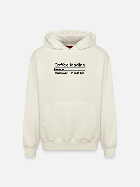 Coffee loading - Relaxed Unisex Organic Hoodie – by SPREAD - off white