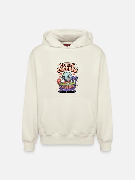 Little Creeper - Relaxed Unisex Organic Hoodie – by SPREAD - off white