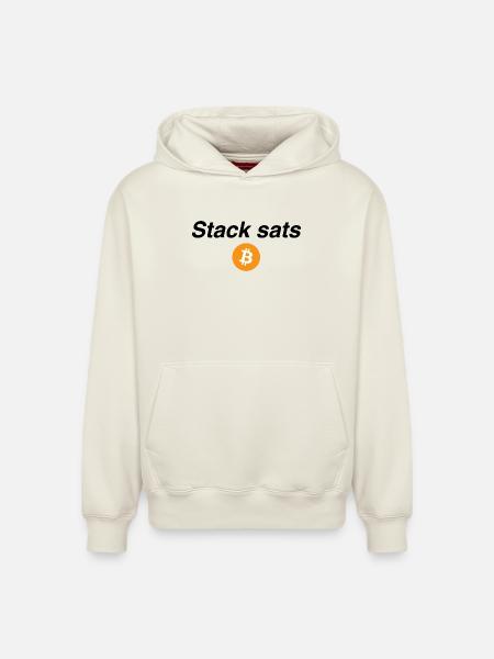 Stack sats - Relaxed Unisex Organic Hoodie – von SPREAD - Naturweiß