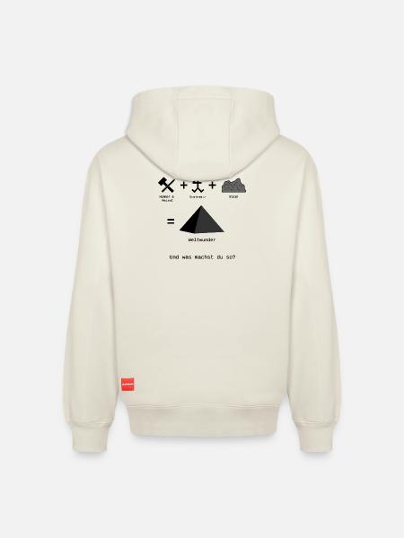 Weltwunder - Relaxed Unisex Organic Hoodie – von SPREAD - Naturweiß