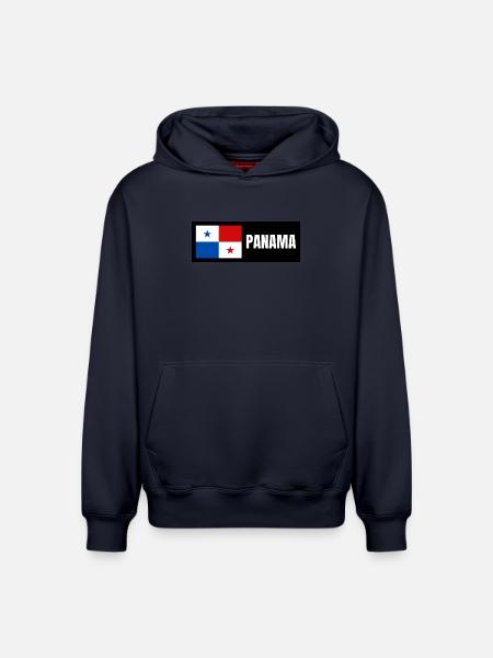 Panama Flagge - Relaxed Unisex Organic Hoodie – von SPREAD - Navy
