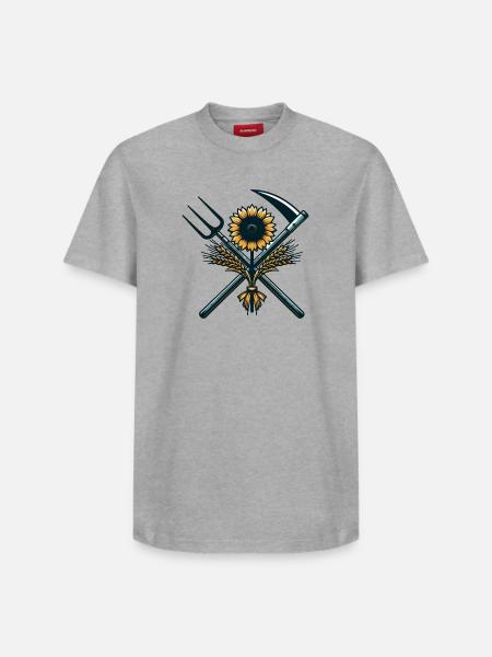 Agriculture Logo - Relaxed Unisex Supima Cotton T-Shirt – by SPREAD - heather grey
