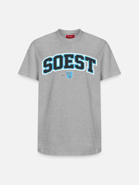 Soest - Relaxed Unisex Supima Cotton T-Shirt – von SPREAD - Grau meliert