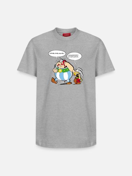 Asterix & Obelix Speach bubbles - Relaxed Unisex Supima Cotton T-Shirt – by SPREAD - heather grey