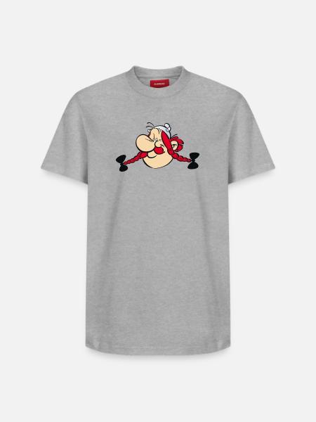 Asterix & Obelix - Obelix Face - Relaxed Unisex Supima Cotton T-Shirt – by SPREAD - heather grey