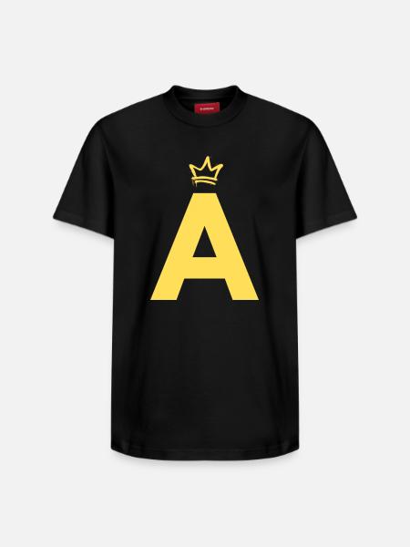 A comme Alvin - T-shirt unisexe décontracté en coton Supima – de SPREAD - noir