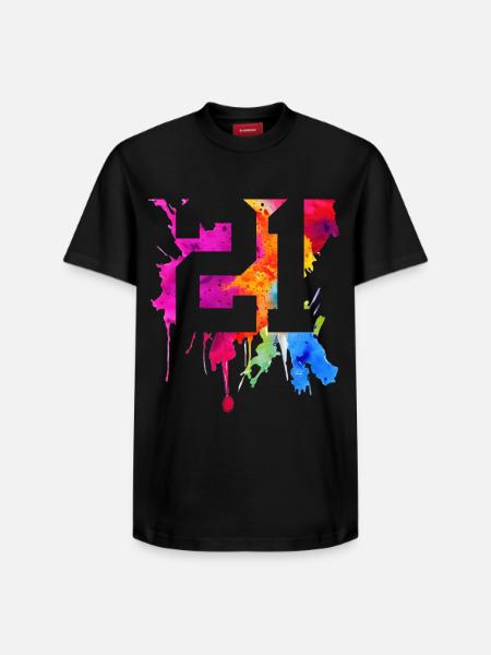 21 YEARS OLD 21ST BIRTHDAY - Relaxed Unisex Supima Cotton T-Shirt – by SPREAD - black