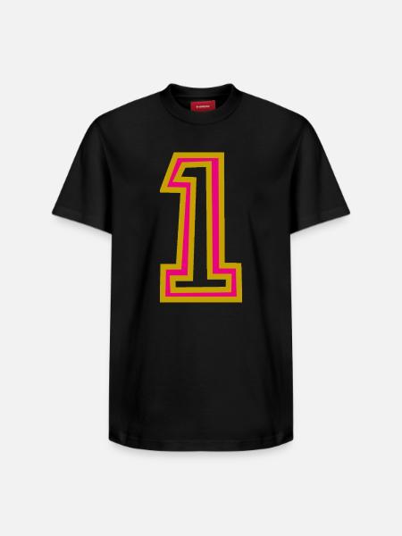 1. 1 AN - T-shirt unisexe décontracté en coton Supima – de SPREAD - noir
