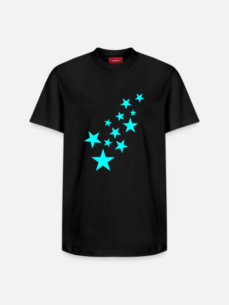 Star asterisk pattern icon - Relaxed Unisex Supima Cotton T-Shirt – by SPREAD - black