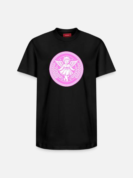 Schutzengel Logo - Relaxed Unisex Supima Cotton T-Shirt – von SPREAD - Schwarz