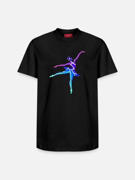 Danseur - T-shirt unisexe décontracté en coton Supima – de SPREAD - noir