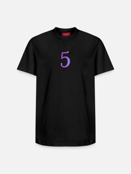 5. CINQ - T-shirt unisexe décontracté en coton Supima – de SPREAD - noir