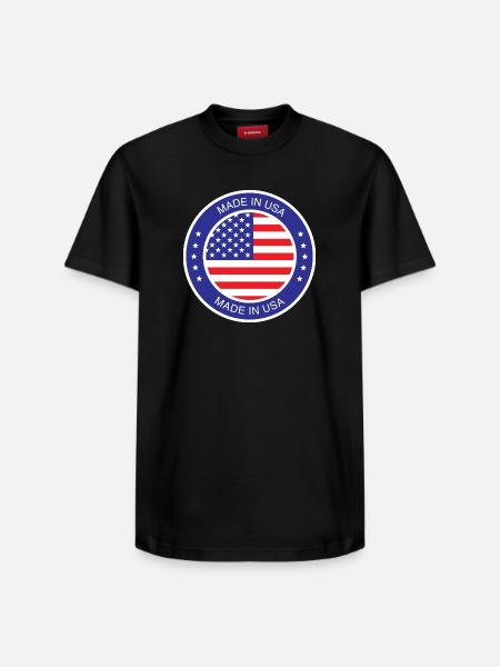 made in the USA - Relaxed Unisex Supima Cotton T-Shirt – by SPREAD - black
