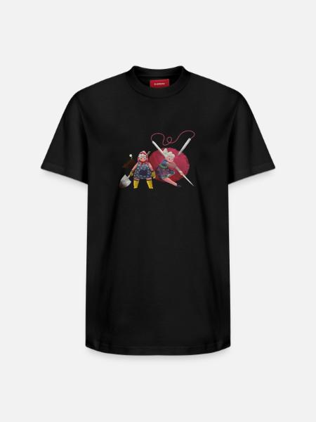 Grandma's Adventure - Relaxed Unisex Supima Cotton T-Shirt – by SPREAD - black