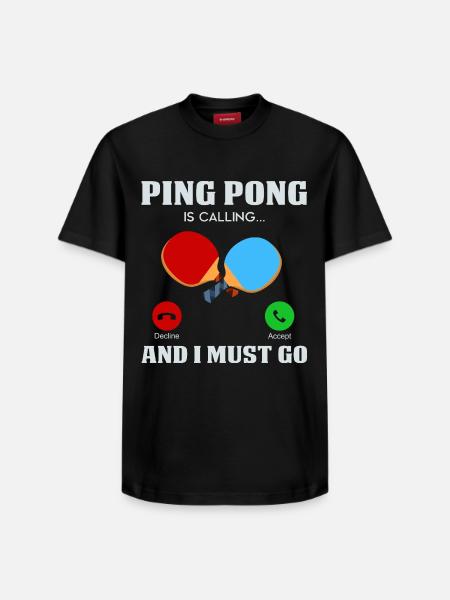 Ping-pong - T-shirt unisexe décontracté en coton Supima – de SPREAD - noir