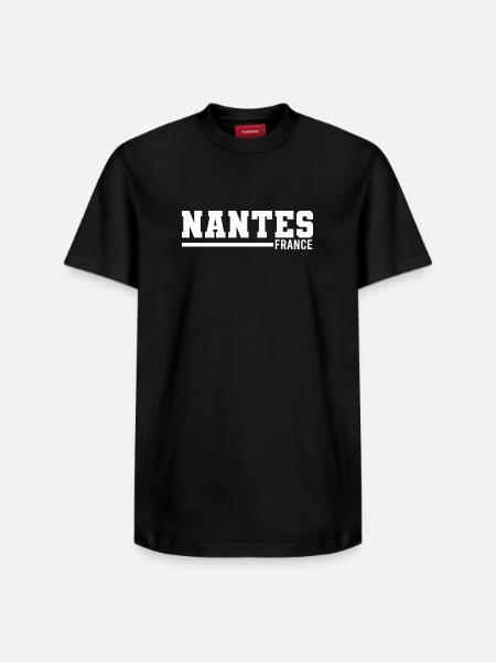 Nantes | France - Relaxed Unisex Supima Cotton T-Shirt – by SPREAD - black
