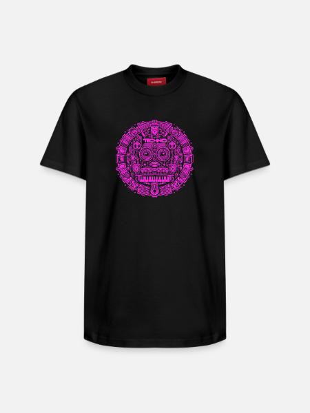 Techno Music Logo - Relaxed Unisex Supima Cotton T-Shirt – von SPREAD - Schwarz