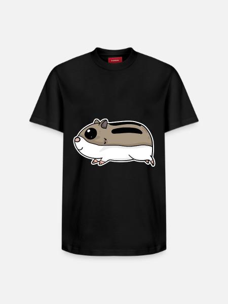 Hamster mignon - T-shirt unisexe décontracté en coton Supima – de SPREAD - noir