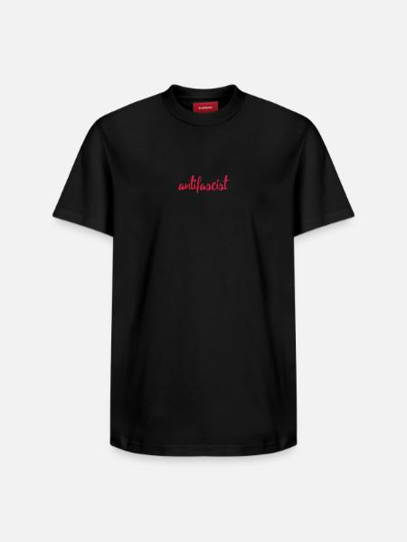 Always Antifascist - Relaxed Unisex Supima Cotton T-Shirt – von SPREAD - Schwarz