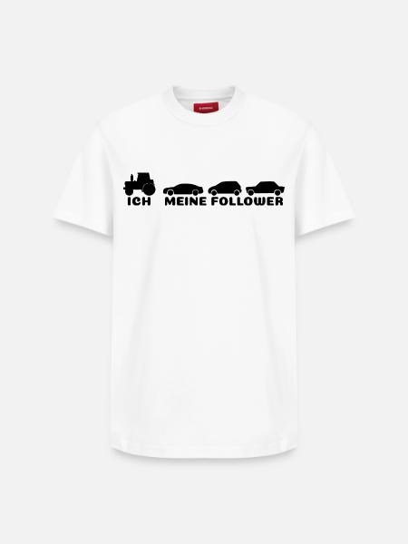 Ich meine Follower - Relaxed Unisex Supima Cotton T-Shirt – von SPREAD - Weiß