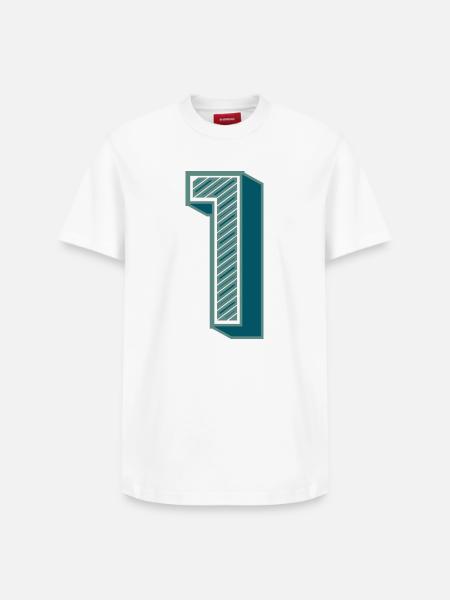 1. 1 YEAR. 1st ANNIVERSARY - Relaxed Unisex Supima Cotton T-Shirt – by SPREAD - white